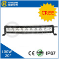 100W Curved Cree LED Work Light Bar SUV Boat Driving Lamp Flood Spot and Combo Beam IP67 Waterproof Offroad 4WD